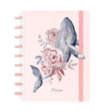 Imagem de Planner Iscool Disc 2026 Inteligente Datado Oceania Mar de Flores Rosa