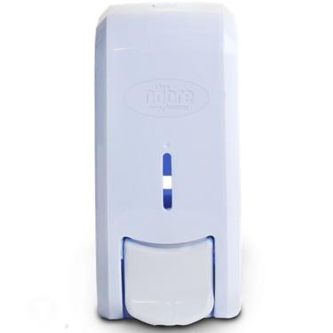 Imagem de Dispenser De Sabonete Líquido Ou álcool Em Gel Branco New Classic Com Reservatório - 40576 - Nobre