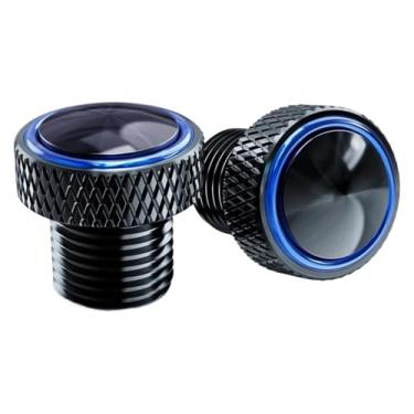 Imagem de BYYINGSUS Compatível com MT07 MT09 MT10 MT15 MT 07 09 10 SP FZ09 FZ07 Acessórios de motocicleta M10*1,25 Tampa de parafusos de plugue de orifício de espelho traseiro (Blue-nologo)