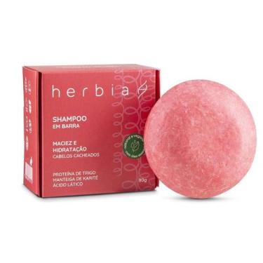 Imagem de Shampoo em Barra para Cabelos Cacheados Herbia  Natural e Vegano  80g