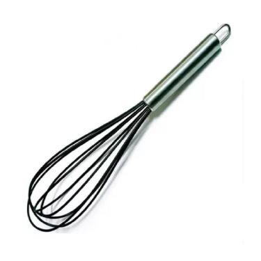 Imagem de Batedor em Silicone Preto 30,5 Cm