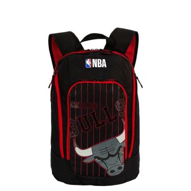 Imagem de Mochila G 2 Compartimentos Nba Legend Chicago-Preto Vermelho