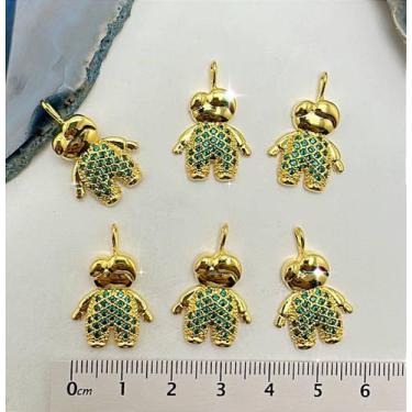 Imagem de Pingente Menino Cravejado Semijoia - 01 Unidade - no-brand