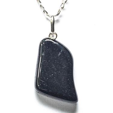 Imagem de Colar de Pedrinha Turmalina Preta com Montagem em Prata 950 - Cristais