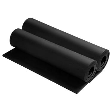 Imagem de AMZQNART 2 peças de espuma EVA 6 mm, espuma cosplay 40,6 x 149,9 cm preta, alta densidade 90 kg/m³, para projetos de artesanato, fantasias de cosplay, armas falsas, decorações, Natal, Páscoa, Ação de