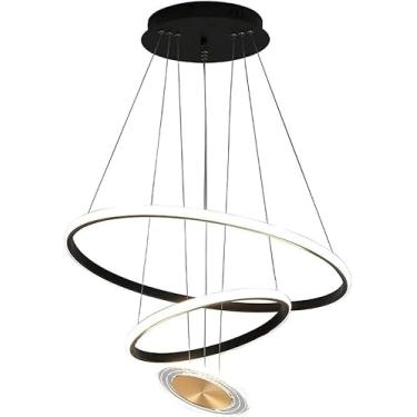 Imagem de Led Flush Teto Luzes Modernas Sala de Estar Quarto Decoração Teto Flush Mount Redondo Controle Remoto Lustre Luminária