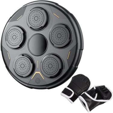 Imagem de 5JJJLOOOPP Adesivo de parede de máquina de boxe musical rítmico 200 kg resistência a impactos casa música máquina de boxe adesivo de parede