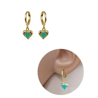 Imagem de Brinco Argolinha Infantil Banhado a Ouro 18K Antialérgico - MIXFOLHEAD