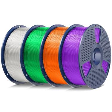 Imagem de Filamento de impressora 3D SUNLU TPU 1,75 mm Pacote de 4 kg (4x1 kg)