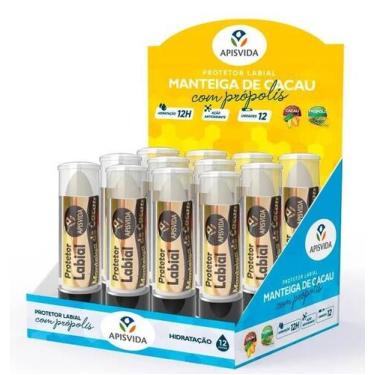 Imagem de APISVIDA Manteiga de Cacau com Própolis  Display com 12 Unidades  Prot