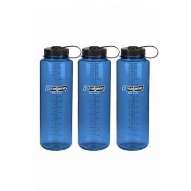 Imagem de Nalgene Silo Garrafa Tritan de boca larga Tritan de 1,4 l - pacote com 3 (azul) por Nalgene