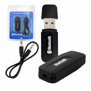 Imagem de Receptor Bluetooth USB, Adaptador de Áudio 3.5mm para Som, Compatível com PC, Notebook, TV, Carro e Home Theater, Preto