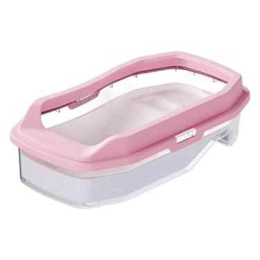 Imagem de Generic Tanque de tartarugas Aquário de tartarugas com plataforma Fácil de trocar a água Tanque de répteis Habitat para Sapo Caranguejos aquáticas, Rosa