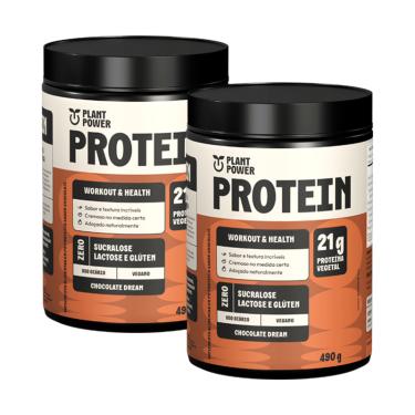 Imagem de Kit 2X: Proteína Vegana Chocolate Plant Power Protein 490g