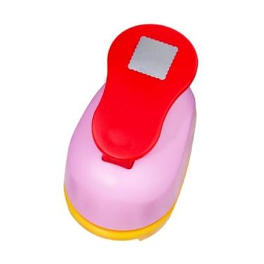 Imagem de Esquirla Carimbos de papel com furador, furador de papel escolar para casa, de para artesanato, de para cartões de felicitações e projetos de cartões, Forma Quadrada