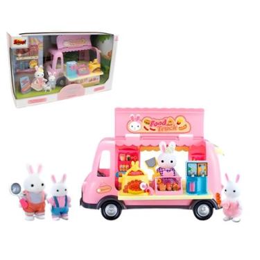 Imagem de Casinha Feliz Tipo Silvania Family Food Truck Com Coelhinha E Acessóri