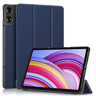 Imagem de Capa Protetor Compatível Para Xiaomi Redmi Pad Pro 12.1 2024 + Película de Vidro (Azul)