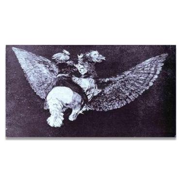 Imagem de LKXGRRSFG Absurdity FlyingFrancisco De Goya Tela de arte romântica - Inspirado pelo mestre que moldou a arte moderna 59,9 x 75 cm sem moldura