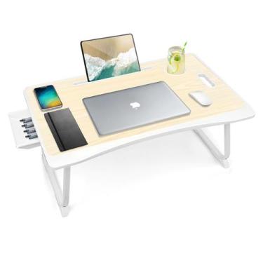 Imagem de Bandeja de mesa dobrável para laptop Amaredom com gaveta de armazename