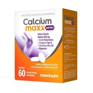 Imagem de Calcium Maxx ARTRO Cálcio Citrato Malato 260mg Maxinutri-Unissex