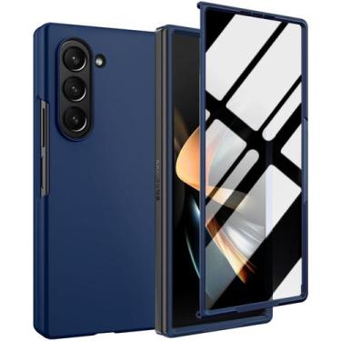 Imagem de Capa para celular KEKBOXQ Galaxy Z Fold 4 Privacy Blue
