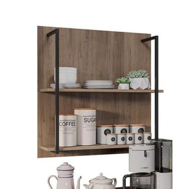 Imagem de Prateleira Industrial Dupla Cozinha Suspenso Painel Parede Eri 70,5cm 