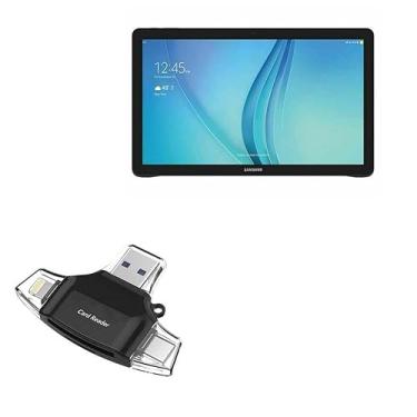 Imagem de BoxWave Dispositivo inteligente compatível com Samsung Galaxy View 18.4 (SM-T677) - leitor de cartão SD AllReader, leitor de cartão microSD SD Compact USB - Preto