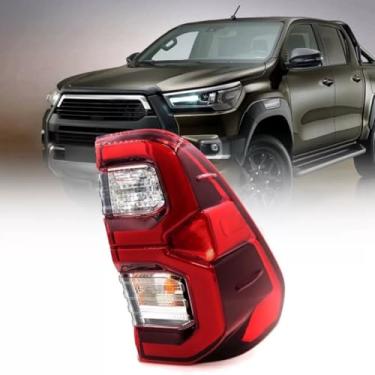 Imagem de Lanterna traseira de LED traseira esquerda direita montagem de luzes traseiras lâmpada de canto ampla compatível com HILUX REVO ROCCO 2020-2024 (esquerda)