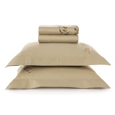 Imagem de Jogo de cama Queen 100% algodão Egípcio Karsten 300 Fios 4Pç (Carmela)
