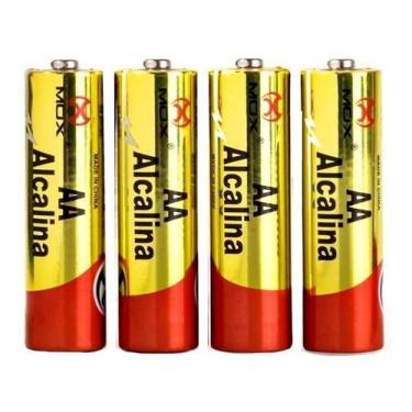 Imagem de Pilha Alcalina AA Média Mox Cartela com 4 Pilhas