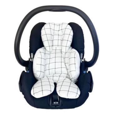 Imagem de Conjunto Capa para Carrinho e Bebê Conforto Percal Preto