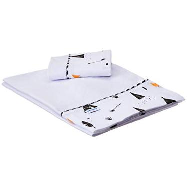 Imagem de Saia Berço Barrado 3 Lados Percal, Biramar Baby, Branco