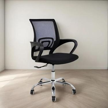 Imagem de Cadeira Escritório Home Office Ergonômica Mesh Giratória 360º  Tela Re