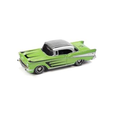 Imagem de MINIATURA 1/64 JOHNNY LIGHTNING 1957 CHEVY BEL AIR LIME GREEN