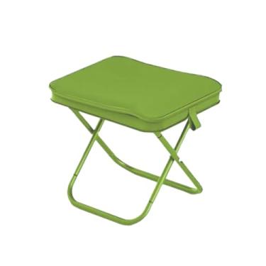 Imagem de Banqueta Banquinho Dobrável Alumínio Camping C/Bolsa Ziper (verde)