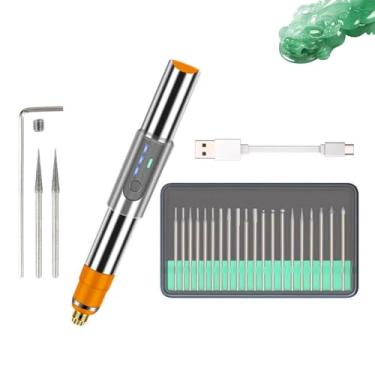 Imagem de Shakven Caneta de gravação elétrica, caneta de gravação para todos os materiais | Ferramenta de gravação Gravador de lápis,Ferramenta portátil do gravador, máquina de gravura, ferramenta giratória do