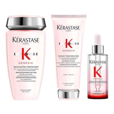 Imagem de Kérastase Genesis Kit  Shampoo Antiqueda + Condicionador + Sérum Final