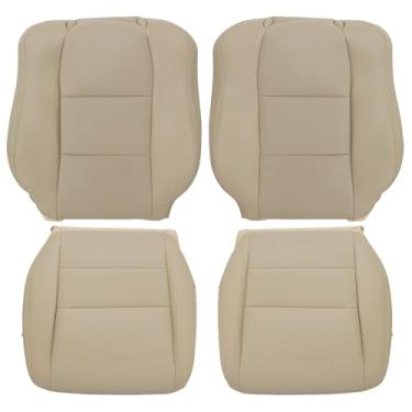 Imagem de GXARTS Tampa de assento de substituição traseira inclinada inferior e superior do lado do motorista e do passageiro bronze perfurado no centro apto para Acura TL 2005 2006 2007 2008