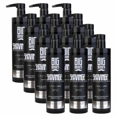 Imagem de Kit 12x Shaving Gel De Barbear Cream 750ml Big Barber