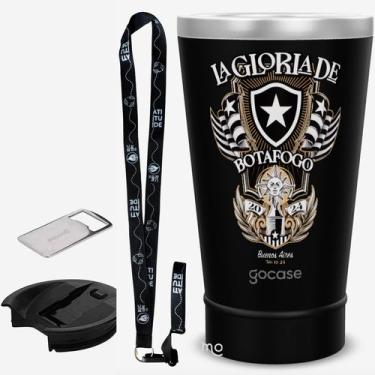 Imagem de KIT Copo Térmico GOCASE Vibe 470ml do BOTAFOGO com tampa e abridor e t