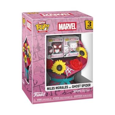 Imagem de Funko Bitty POP! Buquê: Marvel Comics - Dia dos Namorados - Miles Morales e Aranha Fantasma - Boneco de vinil colecionável - Ideia de presente - Mercadoria oficial - Brinquedos para crianças e adultos