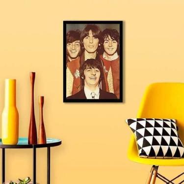 Imagem de Quadro Fotografia Beatles 24X18Cm - Com Vidro - Quadros On-Line
