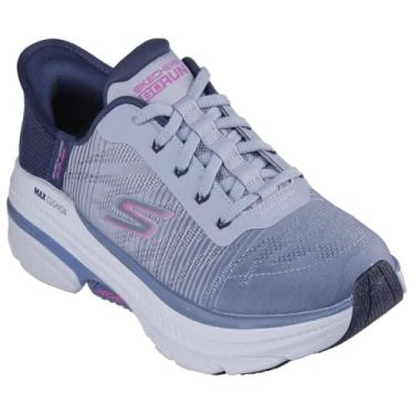 Imagem de Skechers Tênis feminino Max Cushion Arch Fit 2.0 Adelphi Hands Free Slip-ins, Azul-marinho/rosa, 34