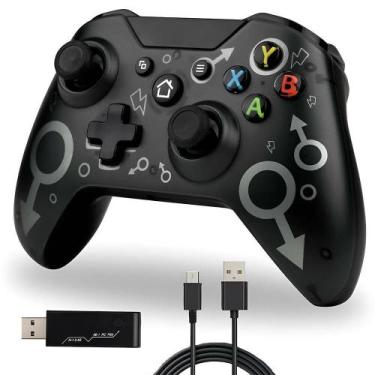 Imagem de Manete X-One Sem Fio Preto Compátivel Ao Xbox One E Pc - Aquilae