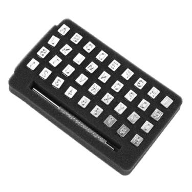 Imagem de Generic Ferramenta de Perfuração de Carimbo de Couro Com Número de Letra de Aço Alça Durável e Confortável para Impressão Artesanal de Couro DIY, 36 Carimbos para Profissionais e Amadores, Dois Tamanhos Disponíveis para Artesãos (liga de aço 2)