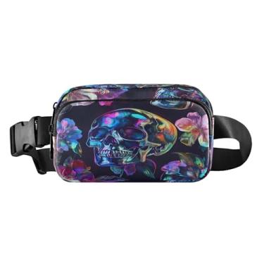 Imagem de CEBUGI Pochetes de caminhada para homens e mulheres, pochete moderna resistente à água com cinto ajustável para treino, viagem, corrida