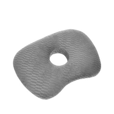 Imagem de predolo Almofada para Orelha com Suporte para Furo, Almofada Multiuso Macia para Orelhas com Formato Curvo para Quem Dorme de Lado e Ideal para Sofás, Cinza Escuro