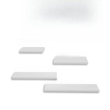 Imagem de Kit 4 Prateleiras Brancas Nicho Multiuso - Organize Quarto, Sala e Banheiro com Estilo e Praticidade(Múltiplos)
