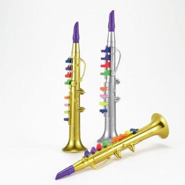 Imagem de Saxofone Infantil Com 8 Teclas Brinquedo Musical Educativo