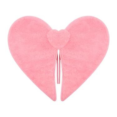 Imagem de YIJU Asa em formato de coração para o Dia dos Namorados, romântica, ideal para fotos, lembrancinhas e decoração de festas, PelÚcia
